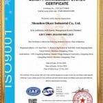 ISO9001 sertifikası