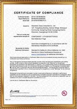 UL Certificate